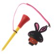 thumbnail image 3 of 5Pcs Golf Rubber Tees With Handmade Rope Prevent loss Different Cartoon Pattern Golf Ball Holder And Braided Rope Golf Gift 5Pcs Random Patterns, 3 of 5