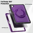thumbnail image 3 of FJLBDE Case for Samsung Galaxy Tab S10 Lite 10.9-Inch 2025 with 360 Rotating Stand, Shoulder Strap, Heavy Duty Shockproof Cover, Purple, 3 of 7