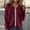 Wine, variant on AOOCHASLIY Women's Winter Coat Clothes Women CasualWinter Knitted Long Sleeved Solid Zippered Sweater Jacket