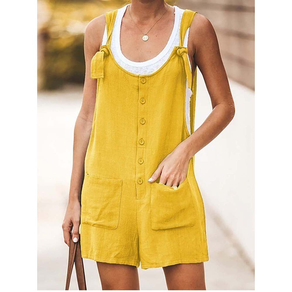 womens yellow overalls