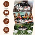 thumbnail image 7 of Black Christmas Round Tablecloth, Fitted Table Cover with Elastic for 36"-44" Round Tables, Snowman Xmas Tree Snowflake Winter Table Cloth Outdoor Indoor Dinning Party Waterproof Tablecloths, 7 of 7