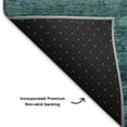 thumbnail image 5 of Addison Rugs Mayfield Premium Machine Washable Transitional Gradient Turquoise Rectangle Rug, 10' X 14' Machine Washable Transitional Gradient Turquoise Oversized Sherpa Throw Blanket, 5 of 6