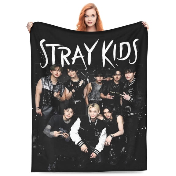 Str-ay Cool Team Ki-Ds Blanket Soft Cozy Fleece Throw Blanket Lightweight Warm Fuzzy Flannel Blankets and Throws for Couch Sofa Bed 50"x40"