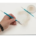 thumbnail image 2 of Creative Mark Masking Fluid Paint Brushes (Set of 10) - Watercolor Brushes Contains Synthetic Hair w/ Short Wood Handles, 2 of 7