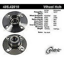 centric 405.42010e rear wheel hub and bearing assembly