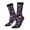 2 Black-1, variant on Lavender Flowers Print Adult Socks for Men & Women,Calf Socks, Ankle Socks,Boots Socks,Breathable Casual Sock,Unisex Crew Socks