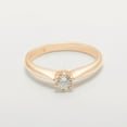 thumbnail image 5 of LBG British Made 9k Rose Gold Cubic Zirconia Womens Engagement Ring - 33 size options - Size 10.25, 5 of 7