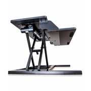 Stand Up Desk Store Power Pro Electric Adjustable Height Two Tier Standing Desk Converter (Black, 36 Wide)