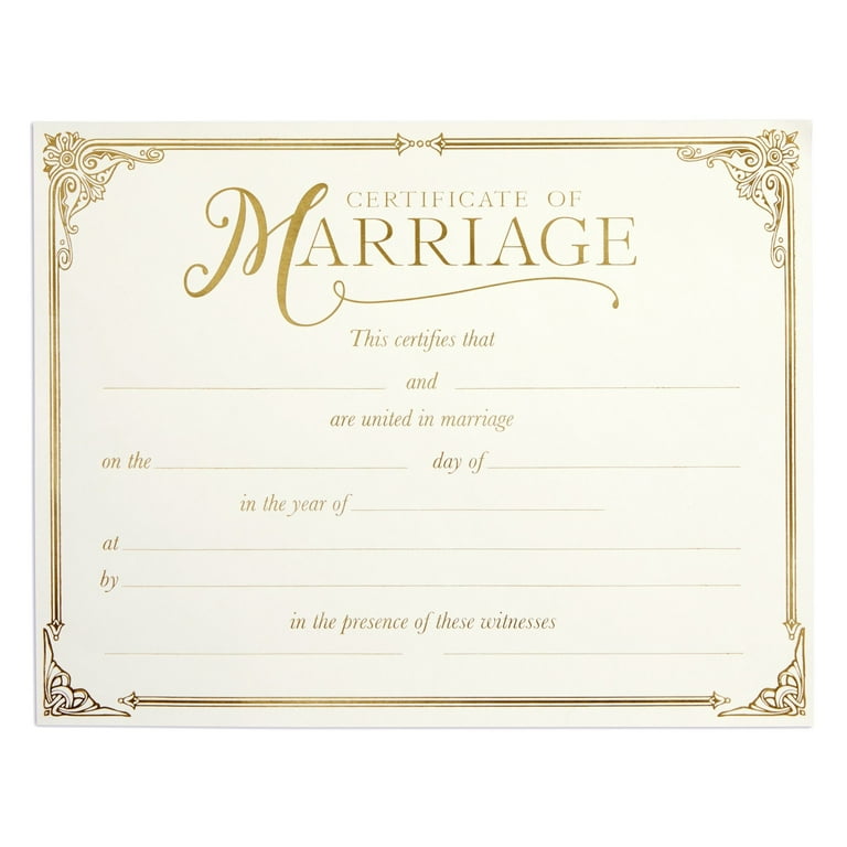 17+ Blank Wedding Certificate