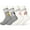 Gray, variant on YOMYM 7 Pairs Fuzzy Socks for Women Cozy Fluffy Winter Slipper Warm Socks