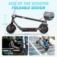 thumbnail image 6 of Electric Scooter for Adults – 8.5"/10"/12" Tires,Peak 500W-700W Motor, 15-30 Miles Range, Up to 20 MPH – Foldable Commuter Scooter for Men & Women, 6 of 8