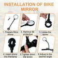 thumbnail image 4 of 2 Pack Bicycle Mirror for Handlebars –APLSTOW Adjustable Bike Mirror Handlebar Mount, Wide Field of View for Safe Cycling, Easy Installation, Vibration-Free, 4 of 7