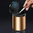 thumbnail image 6 of WKSCLPAI Car Ashtrays with LED Lights, Multi Function Ash tray with Lid,Tight Sealing to Lock in the Smell of Smoke,Easy to Clean,2.8 Inches in Diameter, 4Inches H, Gold, 6 of 7