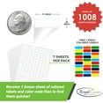 thumbnail image 2 of Royal Green Rectangular White Printable Stickers Matte Finish, Bonus Multicolor Labels & Template Included 0.75" x 0.5",  1038-Pack, 2 of 7