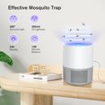 Queenmew Mosquito Zapper, Electric Mosquito Killer Lamp, Portable Fly Zapper, Fruit Fly Trap for Indoor Outdoor Gray