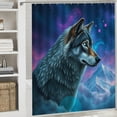 thumbnail image 2 of RKSupls Trippy Psychedelic Wolf Shower Curtain, Valentine's Day Waterproof Shower Curtain with Hooks for Home Bathtub Bathroom Decor Washable Fabric Curtains,180x180cm, 2 of 6