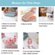 thumbnail image 5 of Yuarrent 6 unids/set 33 rejillas cubitos de hielo bandeja de bolas moldes reutilizables bandejas de glaseado moldes congelador barra DIY herramientas pala Barra de herramientas Rosado Yuarrent HA067688-01, 5 of 6