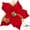 Red, variant on CuiLiyq Christmas Tree Decorations, Poinsettias Artificial Flowers Ornaments, Xmas Glitter Flower with Clips, for Christmas Tree (Gold)