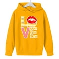 thumbnail image 3 of RXMEKW Heart Print Full-Zip Hooded Sweatshirt for Boys And Girls In Medium And Large With Pockets, 3 of 8