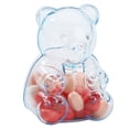 thumbnail image 1 of Clear Gummy Bear Container Big Plastic Gummy Bear Shaped Container Bear Shaped Box Plastic Bear Container Holder For Valentine’s Day, 1 of 4