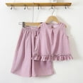 thumbnail image 2 of mgoYE Toddler Baby Girl Clothes 1-2 Years Summer Sleeveless Plaid Tank Top Casual Short Sets 2 Piece Outfits Pink, 2 of 5