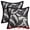Black, variant on Unique Bargains Pack of 2 Leaf Pattern Chenille Throw Pillow Covers Light Brown