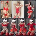 thumbnail image 2 of Ropa interior sexy roja uniforme tentación día de Año Nuevo alce peluche sexy Siaman Nets traje, 2 of 6