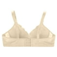 thumbnail image 5 of QLEICOM Everyday Bras for Women, Women's Comfort Lift Wirefree Bra Sexy Bra Without Steel Rings Sexy Vest Large Lingerie Bras Embroidered Everyday Brass No Underwire Beige Cup 36/80AB, 5 of 5
