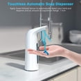 thumbnail image 3 of Automatic Dispenser Battery Power 400ml Intelligent Touchless IR Sensor Hand Wash Household Dining Bathroom Cleaning White, 3 of 8