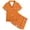 Orange, variant on LIUJUNSHOP Little Girls Satin Pajama Set Elegant Christmas Loungewear Two Piece Outfit with Short Sleeves and Button Down Top for Cozy Comfort Black 10-11 Years