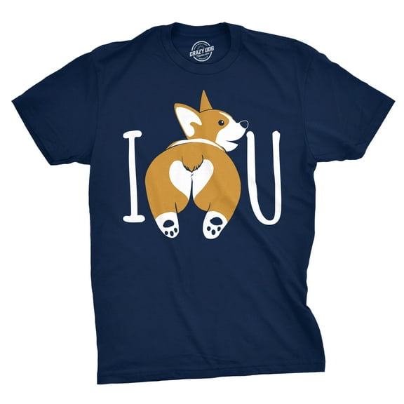 Mens I Corgi Butt You T Shirt Funny Dog Lover Tee for Guys Graphic Tees