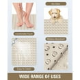 thumbnail image 6 of Yolife Shower Mat 31.5"x31.5" - TPE Non-Slip Bath Mat/Suction Cups & Drain Holes, Heavy Duty for Shower Stall, Odor-Free,Beige, 6 of 8