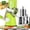 Green, variant on Anjinsoft Hand Crank Rotary Cheese Grater Shredder Veggie Slicer with 3 Stainless Steel Drum Blades, Strong Suction Base, White