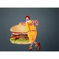 thumbnail image 5 of Disfraz de payaso tío M, disfraz de Ronald M, disfraz de payaso para fiesta de máscaras, disfraz de bienvenida para adulto y niño, 5 of 5