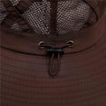 thumbnail image 6 of Jessboyy Men Outdoor Sun Hat Breathable Foldable Summer Bucket Hats Breathable UV Protection Hiking Wide Brim Sun Hats Coffee, 6 of 7