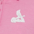 thumbnail image 2 of Women's Antigua  Pink St. Louis Cardinals Play Through Polo Dress, 2 of 2