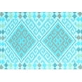 thumbnail image 1 of Ahgly Company Indoor Rectangle Southwestern Light Blue Country Area Rugs, 8' x 12', 1 of 4