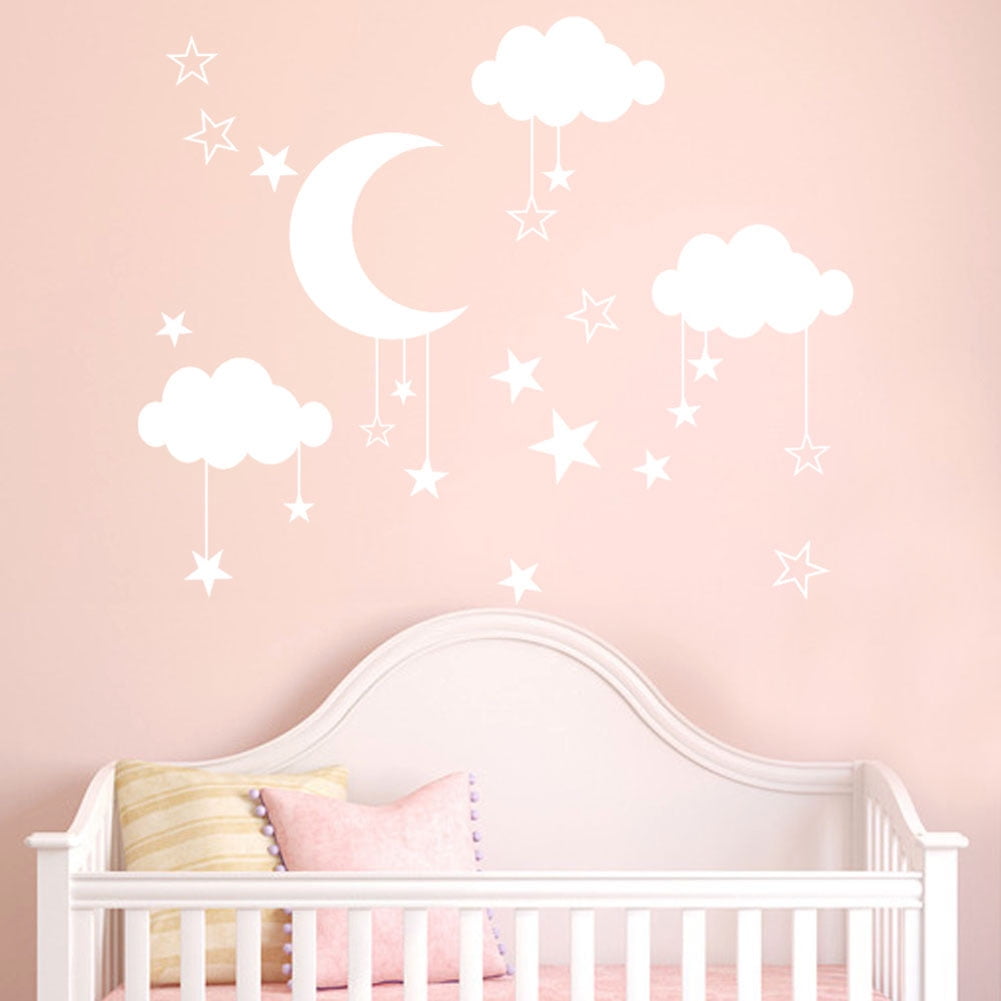 Baby Shower Cute Bears Baby Room Nursery Wallpaper Home Decals Stickers Wall Decor Baby Boys and Girls