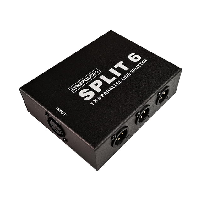 Caja de sonido perfecl Divisor de señal de Micrófono XLR 6 salidas