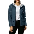 thumbnail image 2 of Stamzod Womens Lightweight Jackets Outdoor Hiking Waterproof Rain Jacket Long Sleeve Travel Rain Coat with Hood Navy L, 2 of 9
