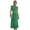 Green, variant on Women's Cutout Mock Neck Sleeveless Ruched Dress with Sheer Panels 95% polyester 5% spandex for a Flattering Fit