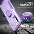 thumbnail image 6 of Samsung Galaxy Note 20 Case, Dteck Hybrid Rugged Shockproof Case with Ring Holder Kickstand, Compatible with Magnet Car Mount, Support Wireless Charging For Samsung Galaxy Note20, Purple, 6 of 7