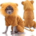 thumbnail image 4 of Otoño Invierno Franela De Cuatro Patas Cálido Perro Gato Suministros Para Mascotas León Ropa De Transformación Divertida matsuzay PT002327-01, 4 of 6