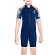 thumbnail image 1 of Niños trajes de buceo traje de buceo secado rápido espalda cremallera mono transpirable deportes skins para buceo snorkeling surf natación oscuro azul oscuro xl Eigraketly OD003670-12, 1 of 7