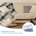 thumbnail image 4 of Uxcell Laundry Basket, Large Collapsible Laundry Hamper Clothes Hamper for Bathroom Bedroom Dorm Blue Stripe, 4 of 7