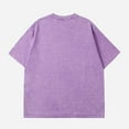 thumbnail image 3 of Men’s Oversized Acid Washed T-Shirt, Solid Short Sleeve Loose Fit Casual Basic Streetwear Tee, 3 of 3