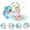 Blue, variant on Baby Play Mat with Piano, Musical Activity Fitness Gym for Newborn, Infant Playmat Piano Suitable for 0-3 Year Boys and Girls Tummy Time, Pink