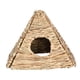 thumbnail image 2 of Casa de hierba para conejos, jaula tejida para conejos, nido de cama para casa de conejos hecho a mano en , cabaña escondida tejida plegable, 2 of 9
