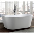 thumbnail image 2 of Bellaterra Home Calabria 59 inch Freestanding Bathtub in Glossy White, 2 of 5