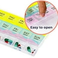 thumbnail image 4 of [3 Pack] Pill Organizer 3 Times a Day, Weekly Medicine Organizer Pill Boxes, 7 Day Large Pill Holder Organizer Sorter Container Case, Morning Noon Night Daily Pill 3 Times a Day Travel Pill Box, 4 of 7